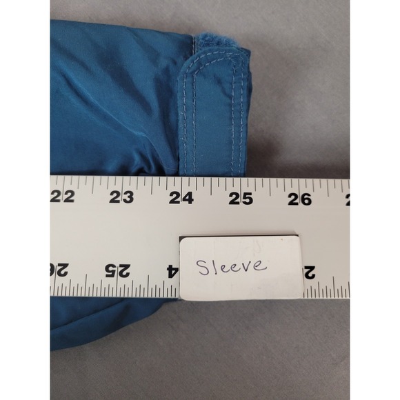 Eddie Bauer‎ Womens Blue Nylon Thermore Lined Jacket Coat Hooded XL - Picture 11 of 13